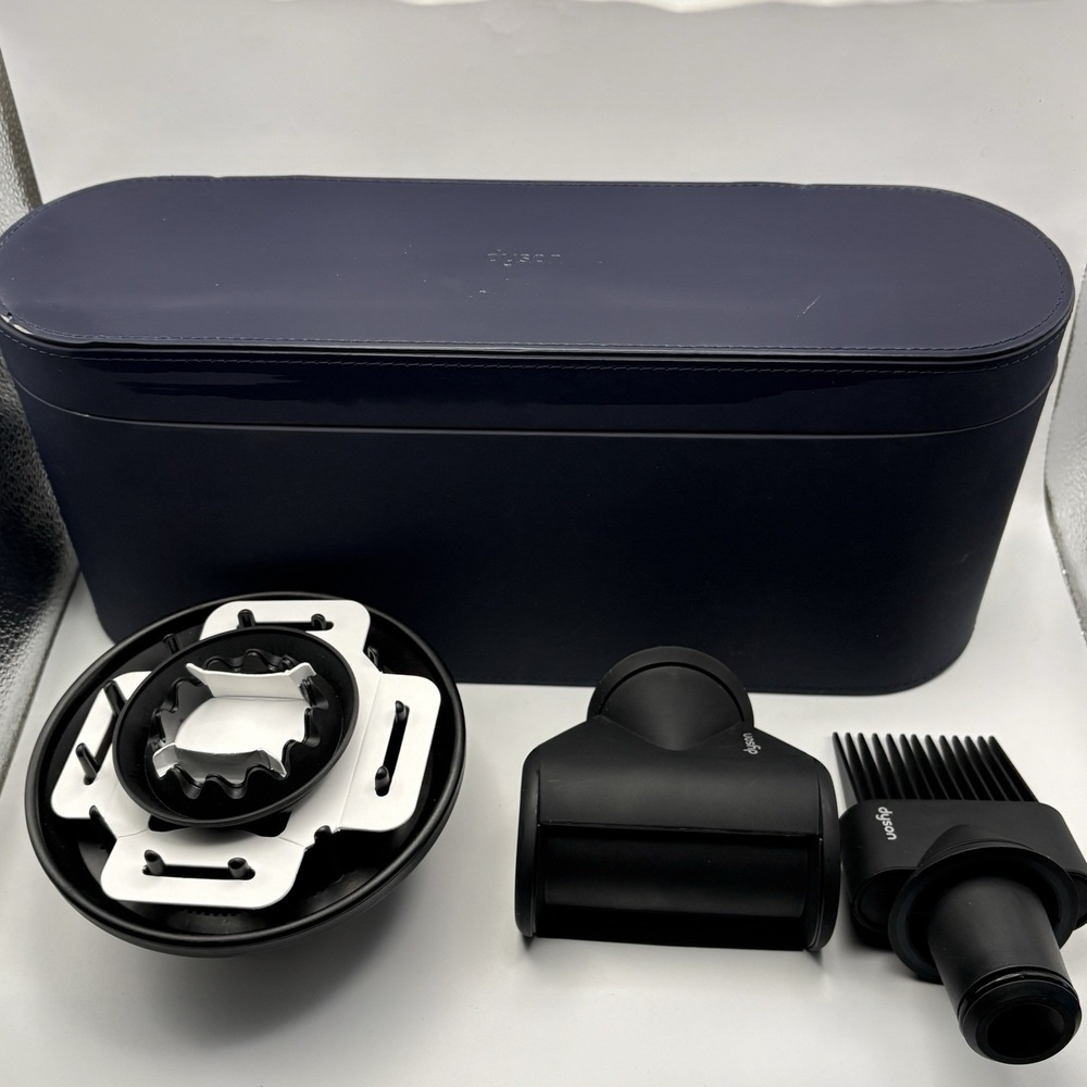 Dyson Supersonic Nural Case + Wave Curl Diffuser Comb Flyaway Attachments OEM